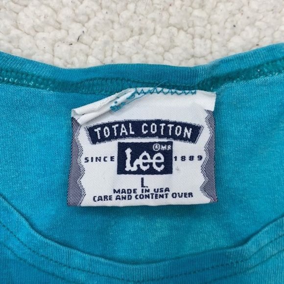 Vintage Lee Bleached Blank Tank Top: Size Large - Picture 3 of 7